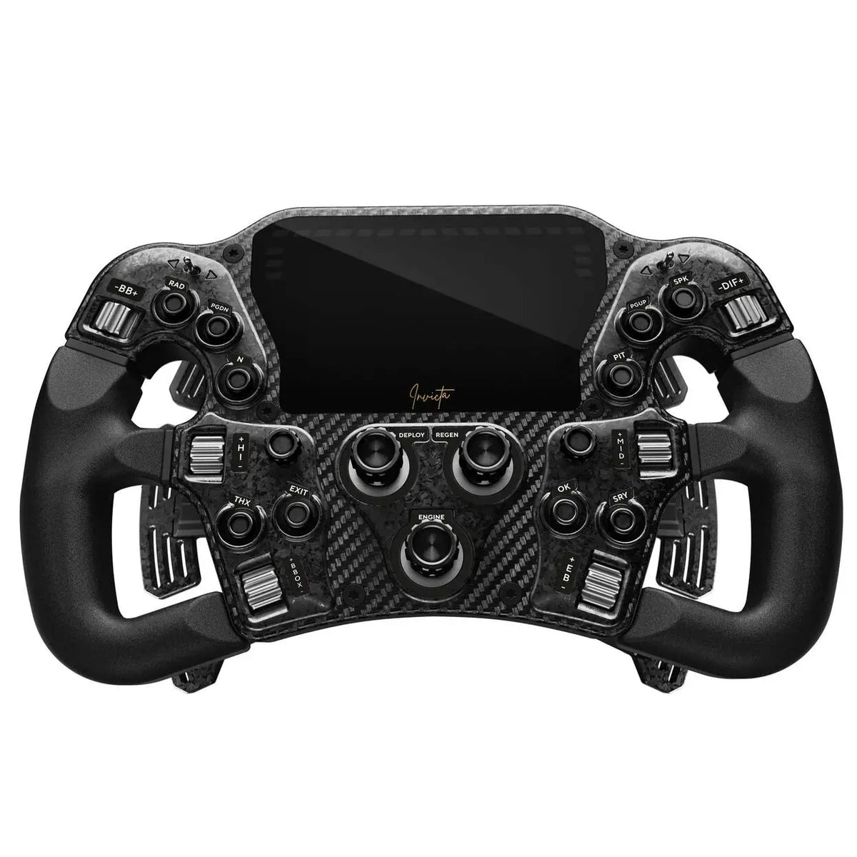 Asetek SimSports Invicta Formula Wheel – Black on Black Edition