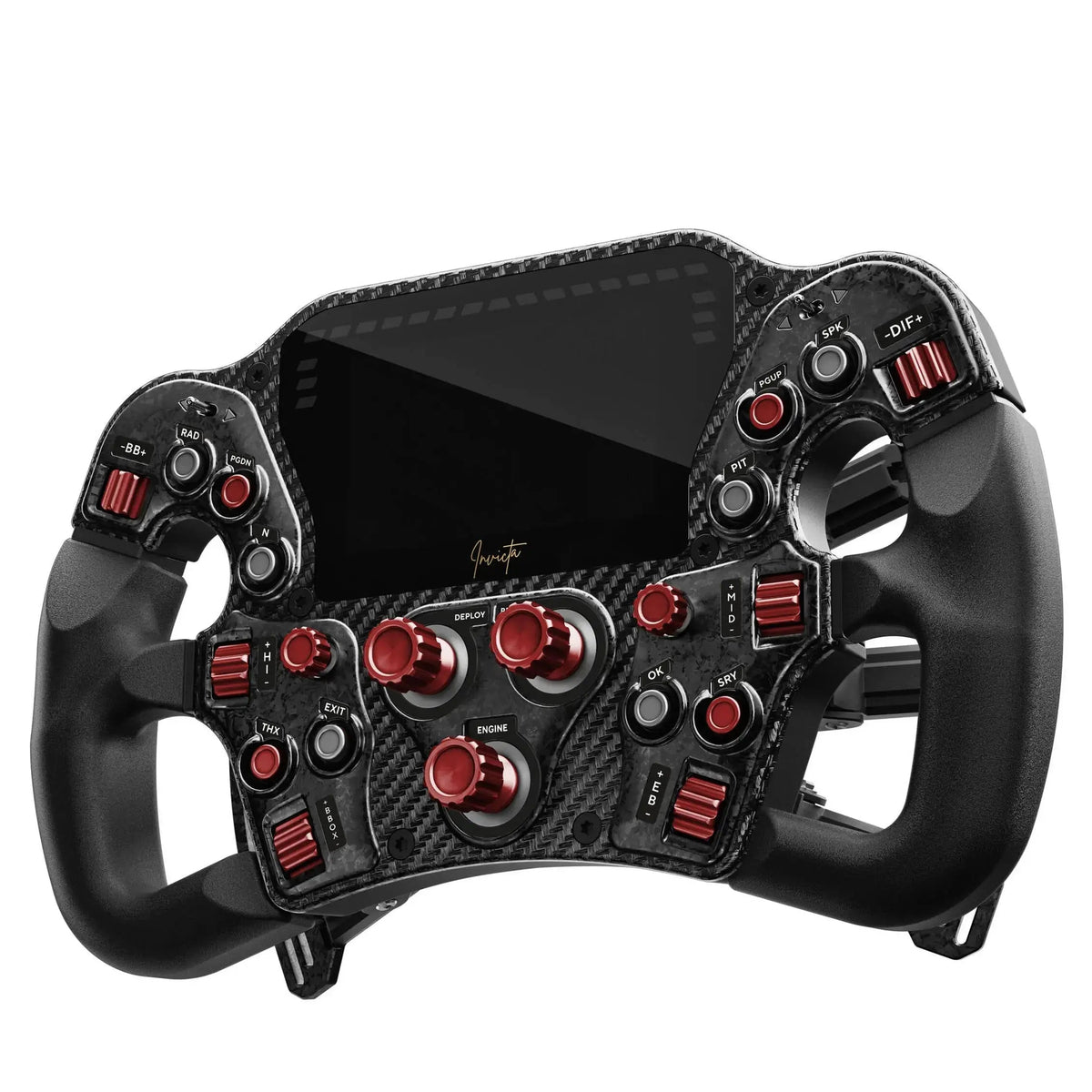 Asetek SimSports Invicta Formula Wheel – Red on Black Edition