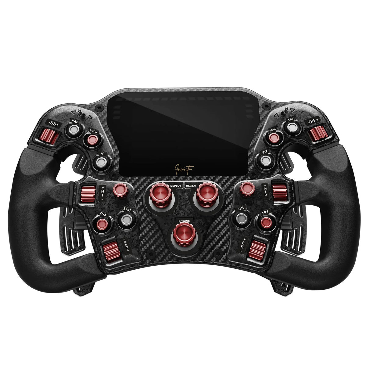 Asetek SimSports Invicta Formula Wheel – Red on Black Edition