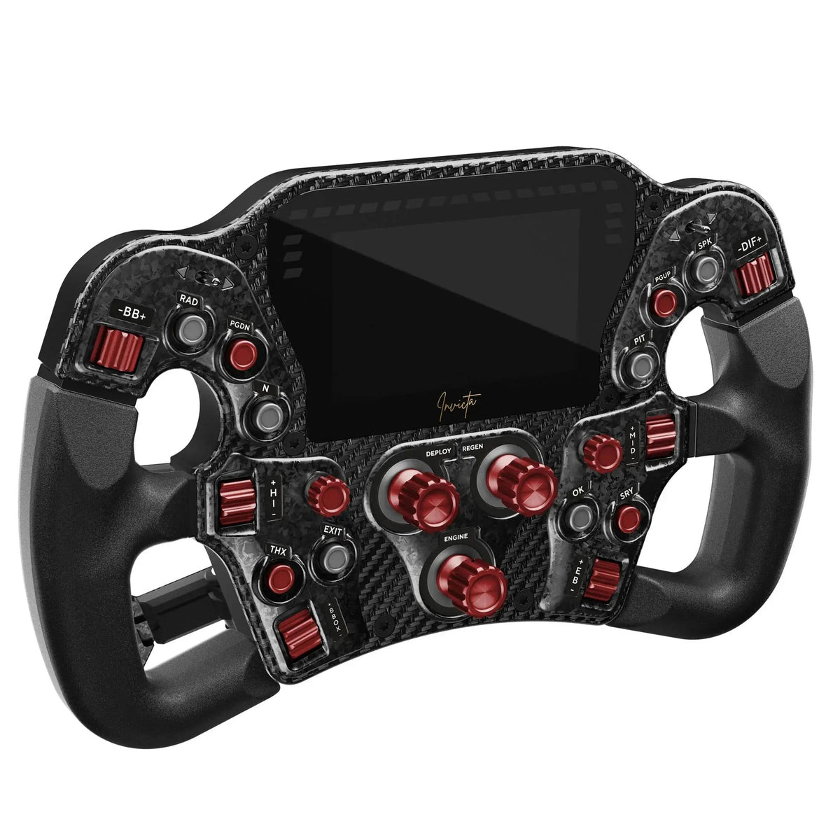 Asetek SimSports Invicta Formula Wheel – Red on Black Edition