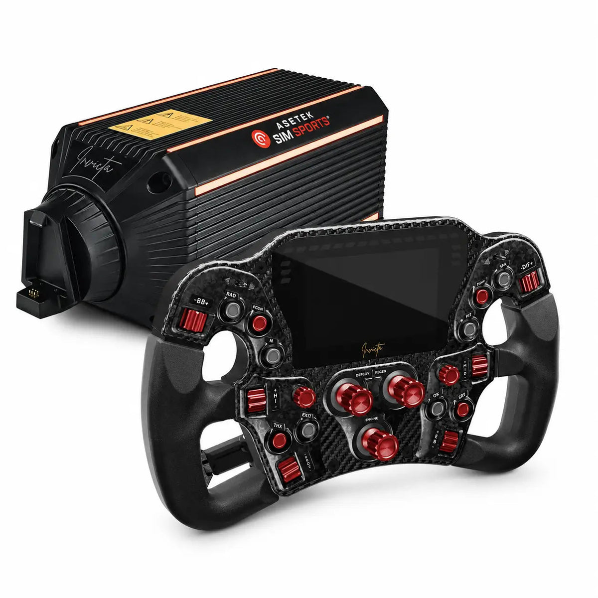 Asetek SimSports Invicta 27Nm Wheel Base + Invicta Formula Wheel Bundle