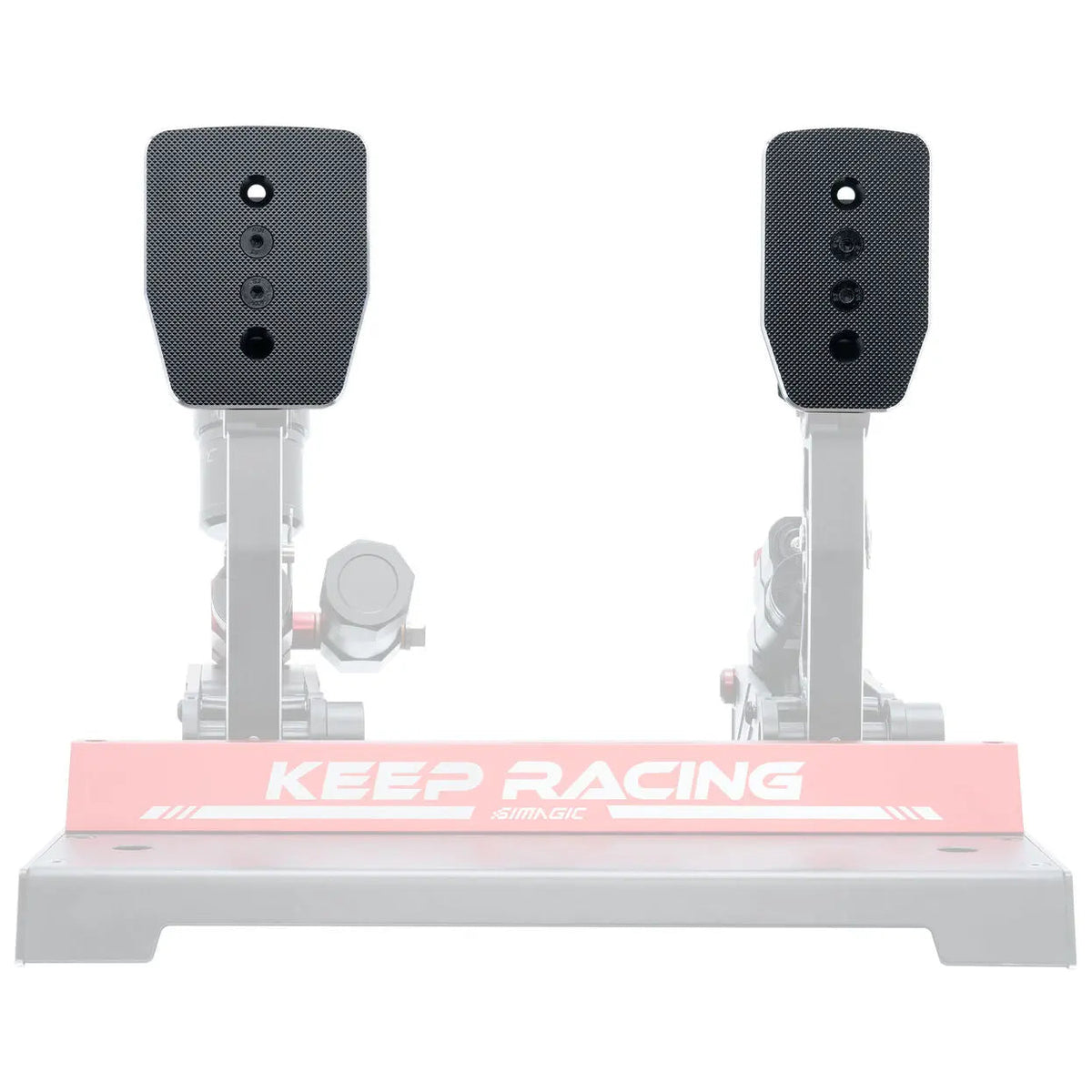Simagic 2-Pedal Face Set – Flat Aluminum Pedal Plates for P1000 Pedals