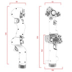 VIRPIL Controls Dual-SF Collective Grip, RGB (Two-Handed) – Black