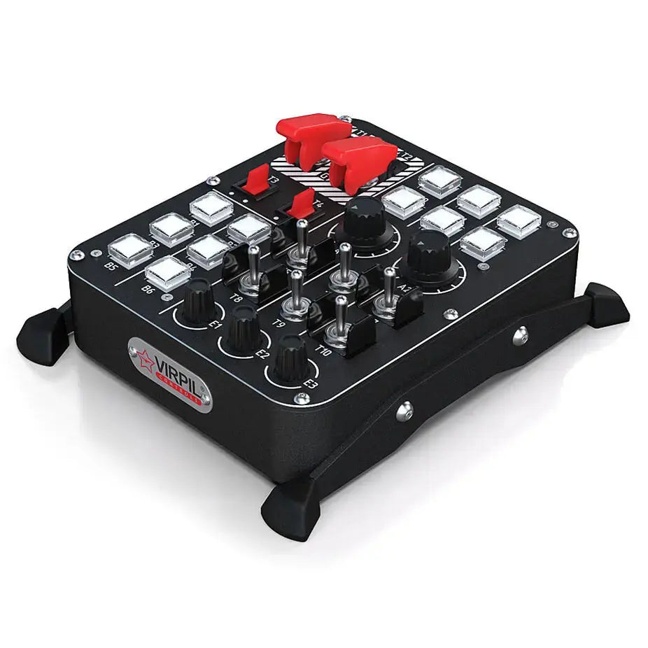 VIRPIL Controls Universal Control Panel #1 – RGB – 27 Inputs (Black)