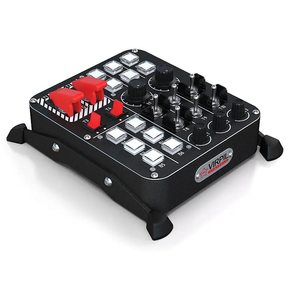 VIRPIL Controls Universal Control Panel #1 – RGB – 27 Inputs (Black)