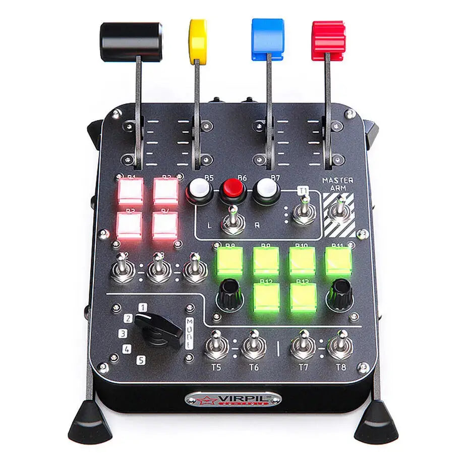 VIRPIL Controls Universal Control Panel #3 – RGB – 30 Inputs (Black)