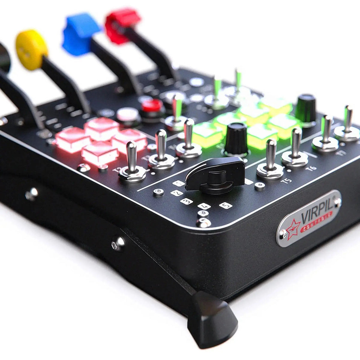 VIRPIL Controls Universal Control Panel #3 – RGB – 30 Inputs (Black)