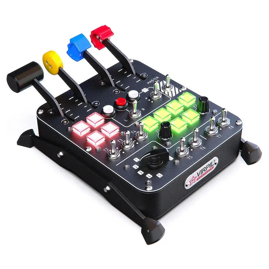 VIRPIL Controls Universal Control Panel #3 – RGB – 30 Inputs (Black)