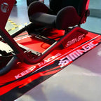 Simagic Floor Mat – Black / Red