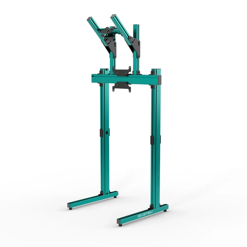 SIMGASM | Apex Free Standing Double Monitor Stand VESA 75/200 - Green