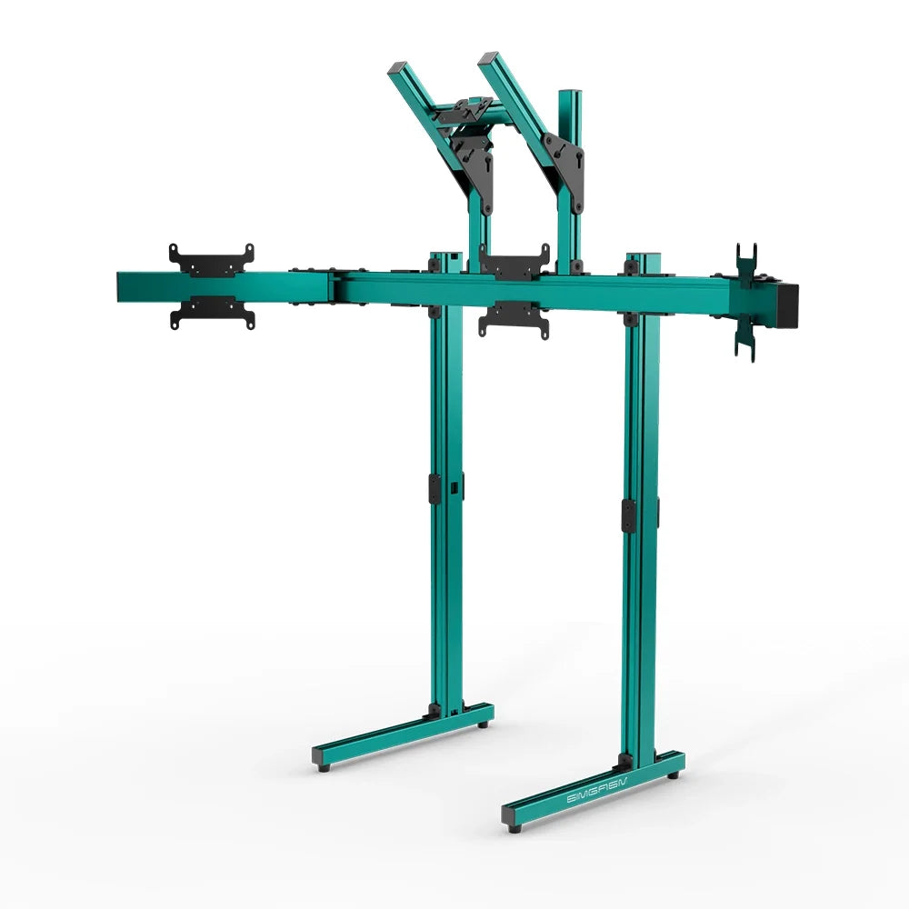 SIMGASM | Apex Free Standing Quad Monitor Stand VESA 75/200 - Green