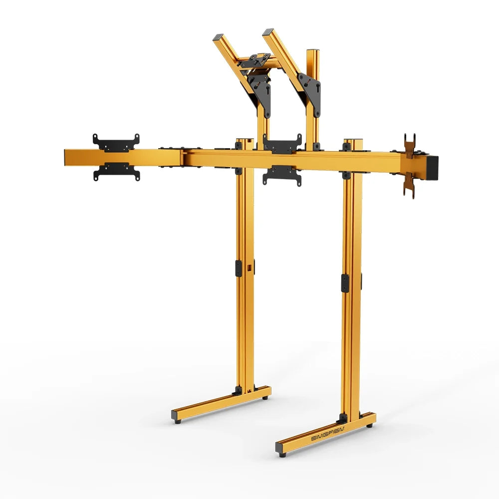 SIMGASM | Apex Free Standing Quad Monitor Stand VESA 75/200 - Orange