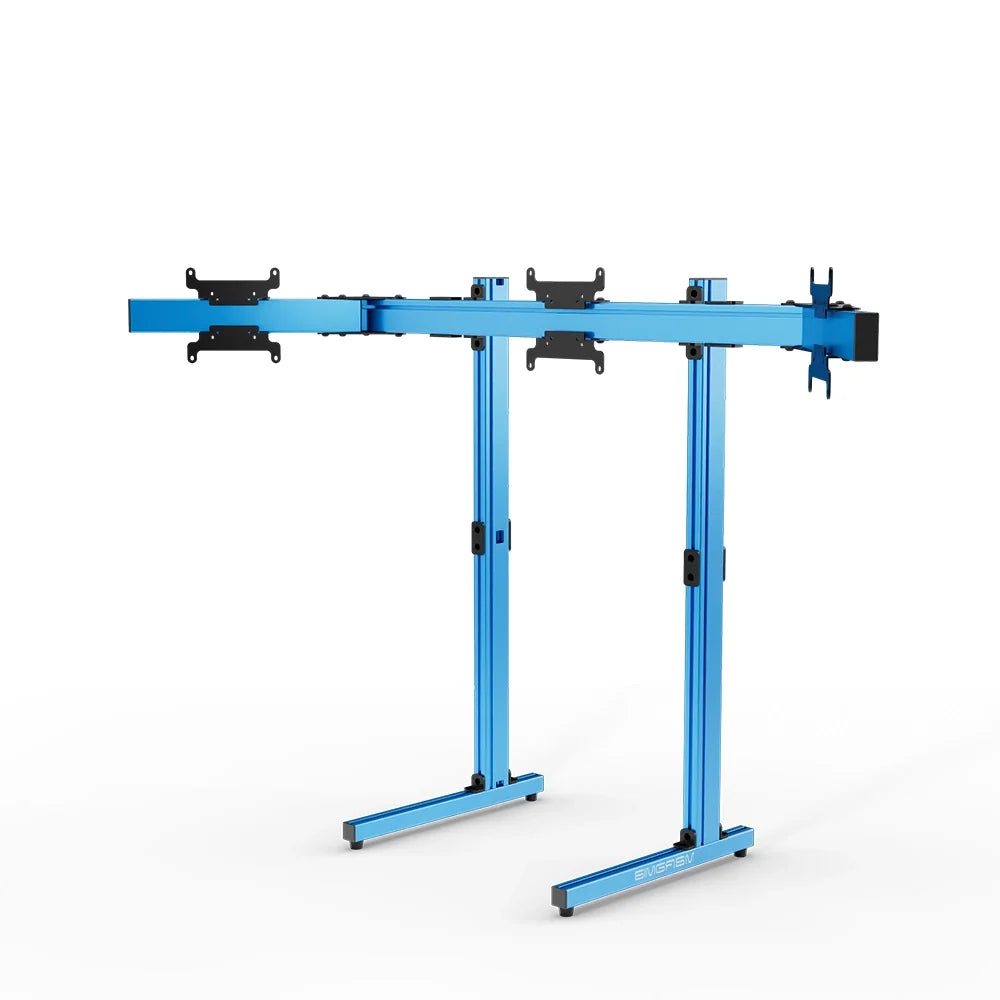 SIMGASM | Apex Free Standing Triple Monitor Stand VESA 75/200 - Blue