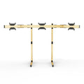 SIMGASM | Apex Free Standing Triple Monitor Stand VESA 75/200 - Gold
