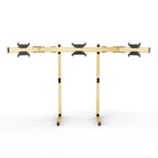 SIMGASM | Apex Free Standing Triple Monitor Stand VESA 75/200 - Gold