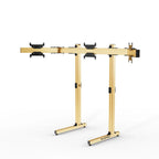 SIMGASM | Apex Free Standing Triple Monitor Stand VESA 75/200 - Gold