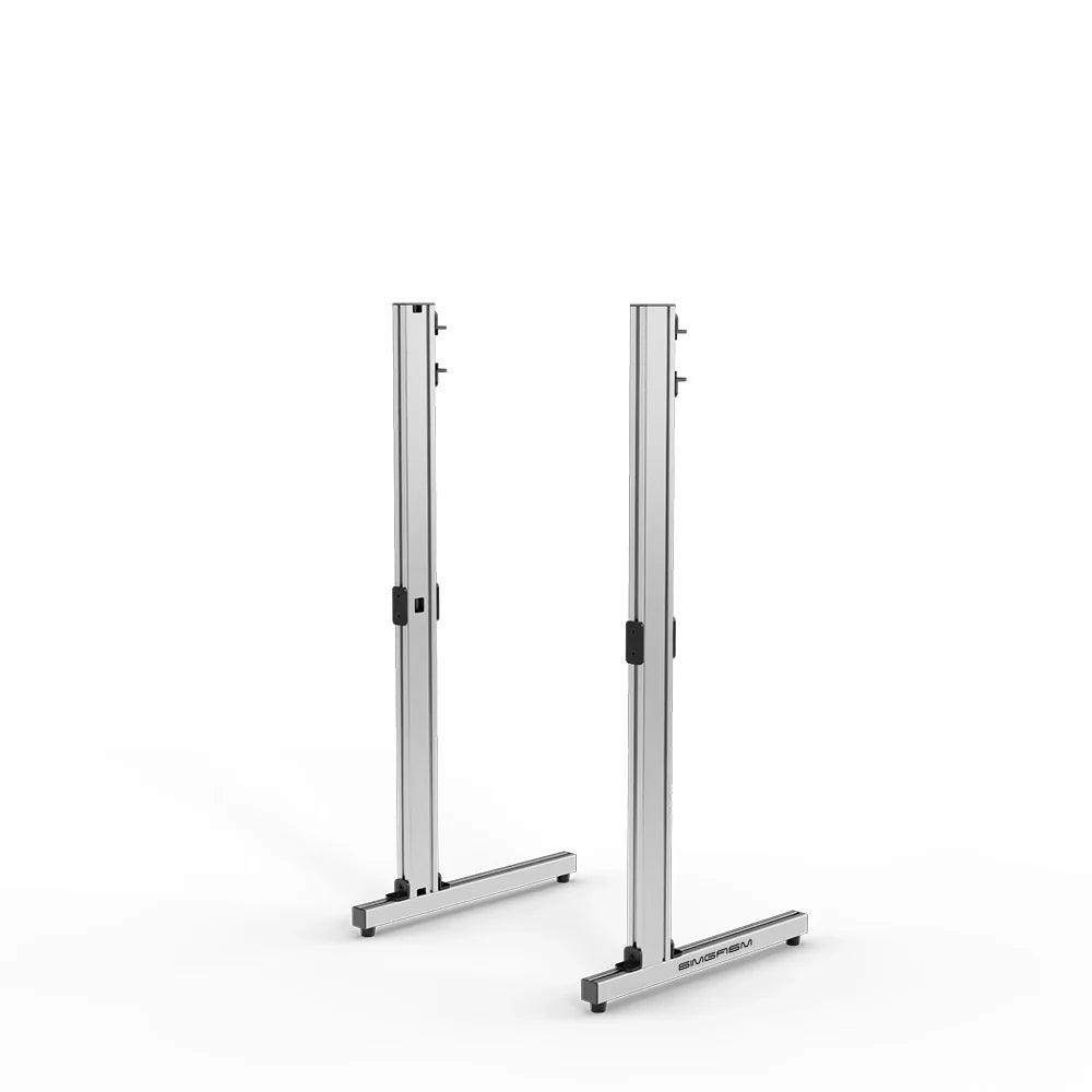 SIMGASM | Apex Freestanding Monitor Stand Support Legs Set - Silver