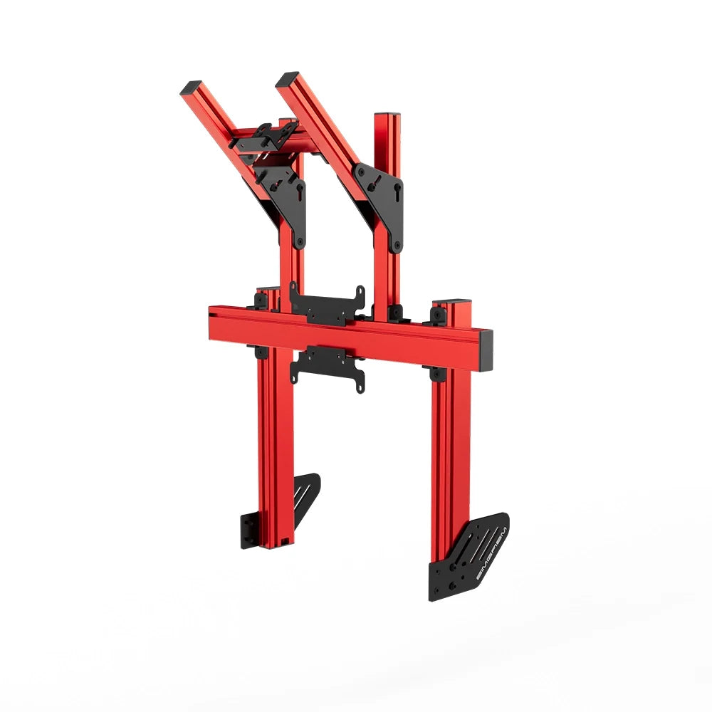 SIMGASM | Apex Integrated Double Monitor Stand VESA 75/200 - Red