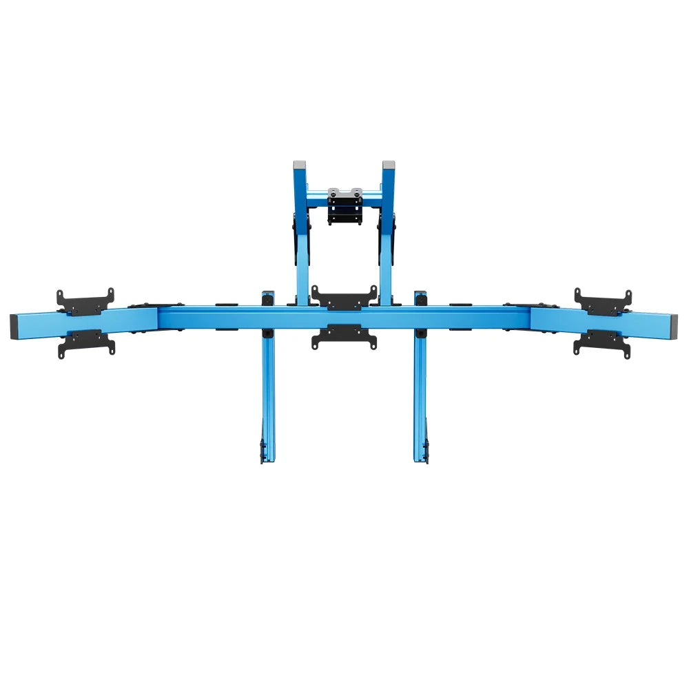 SIMGASM | Apex Integrated Quad Monitor Stand VESA 75/200 - Blue