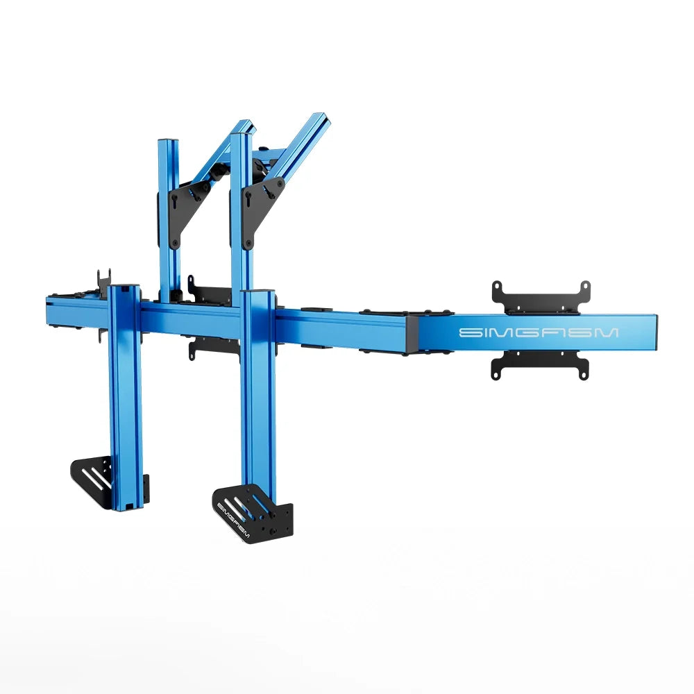 SIMGASM | Apex Integrated Quad Monitor Stand VESA 75/200 - Blue