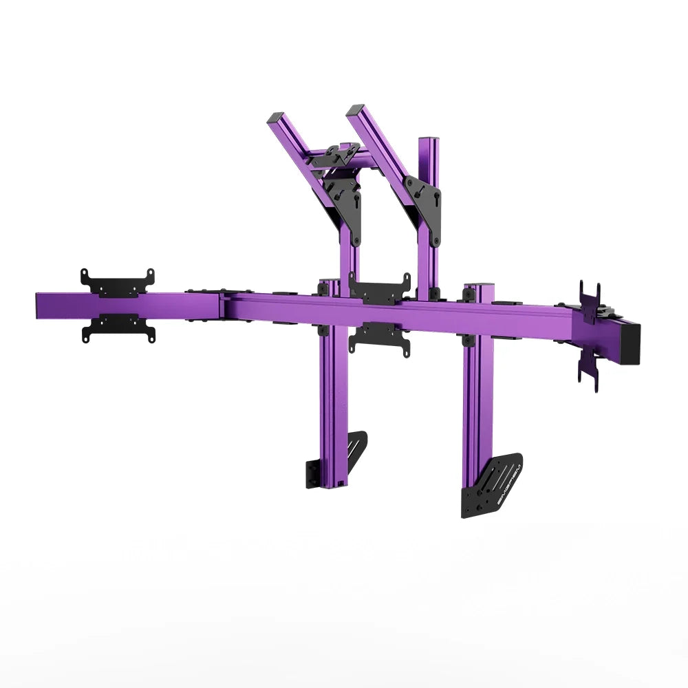 SIMGASM | Apex Integrated Quad Monitor Stand VESA 75/200 - Purple