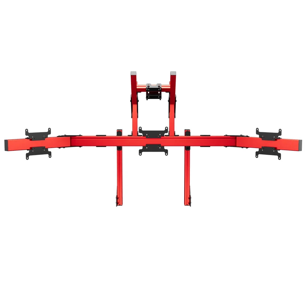 SIMGASM | Apex Integrated Quad Monitor Stand VESA 75/200 - Red