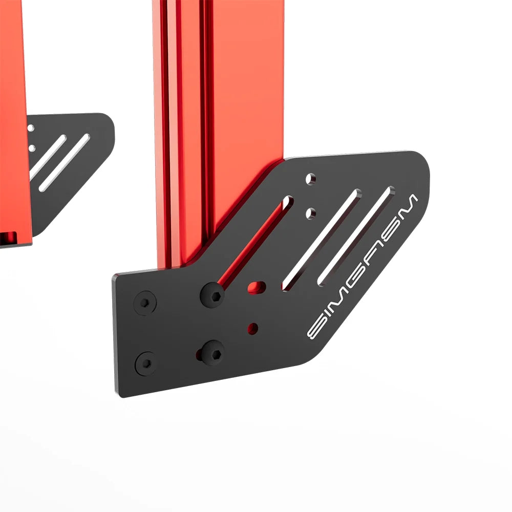 SIMGASM | Apex Integrated Quad Monitor Stand VESA 75/200 - Red