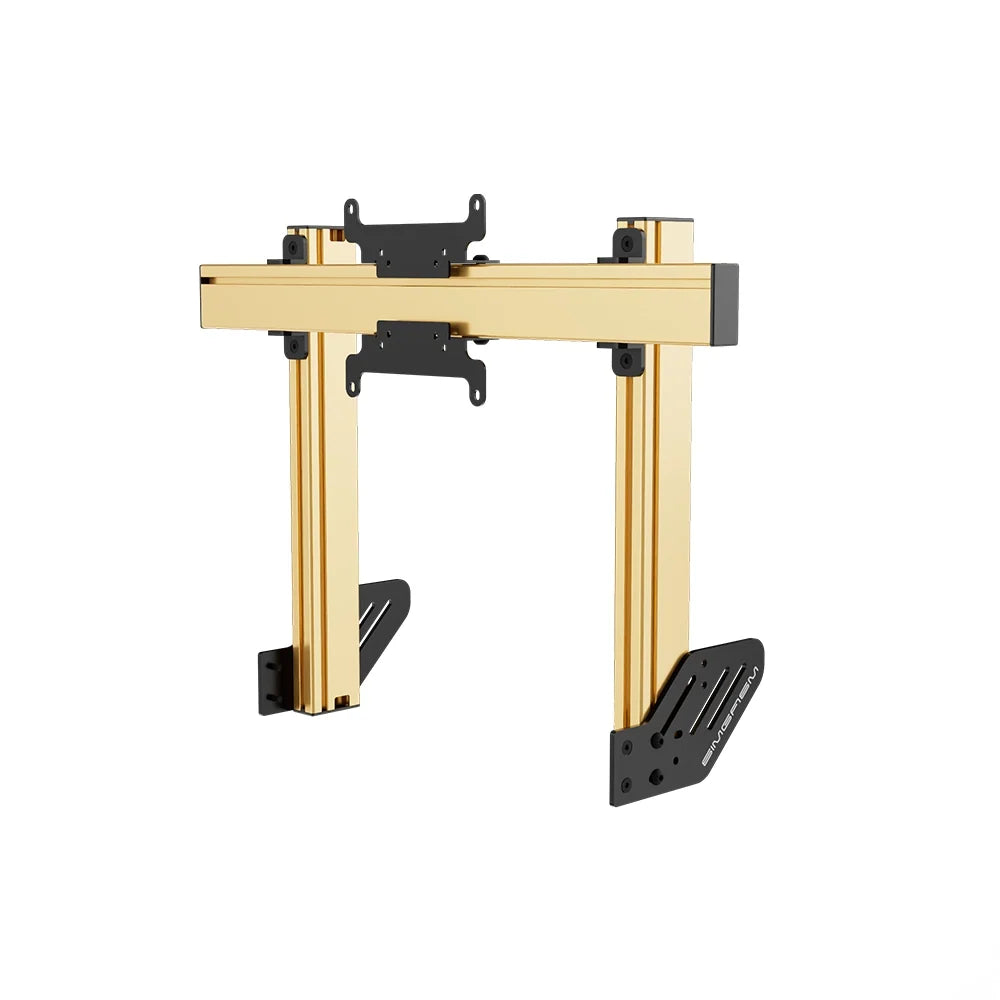 SIMGASM | Apex Integrated Single Monitor Stand VESA 75/200 - Gold