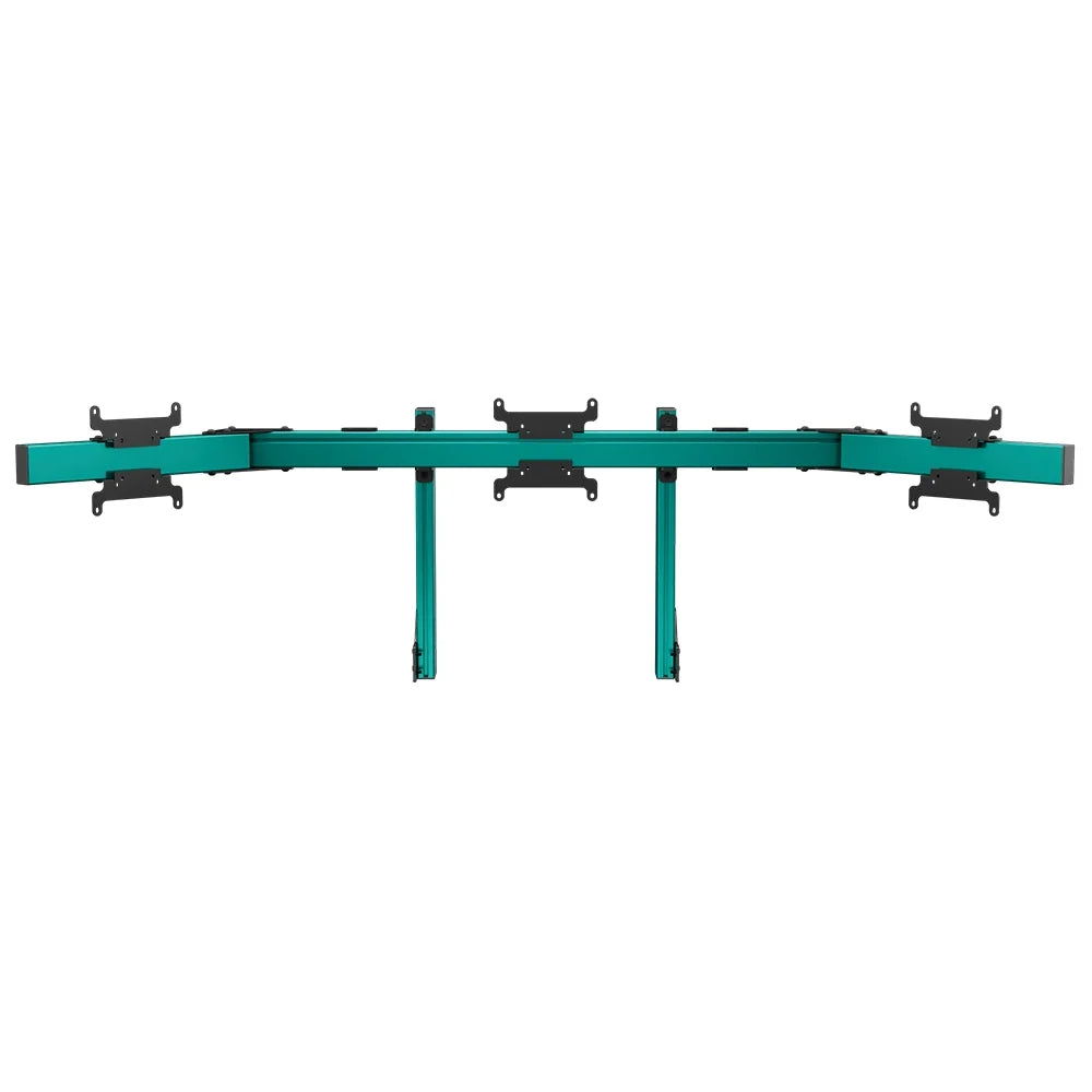 SIMGASM | Apex Integrated Triple Monitor Stand VESA 75/200 - Green