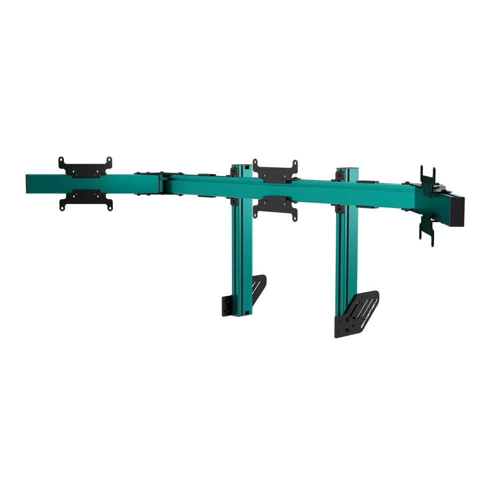 SIMGASM | Apex Integrated Triple Monitor Stand VESA 75/200 - Green