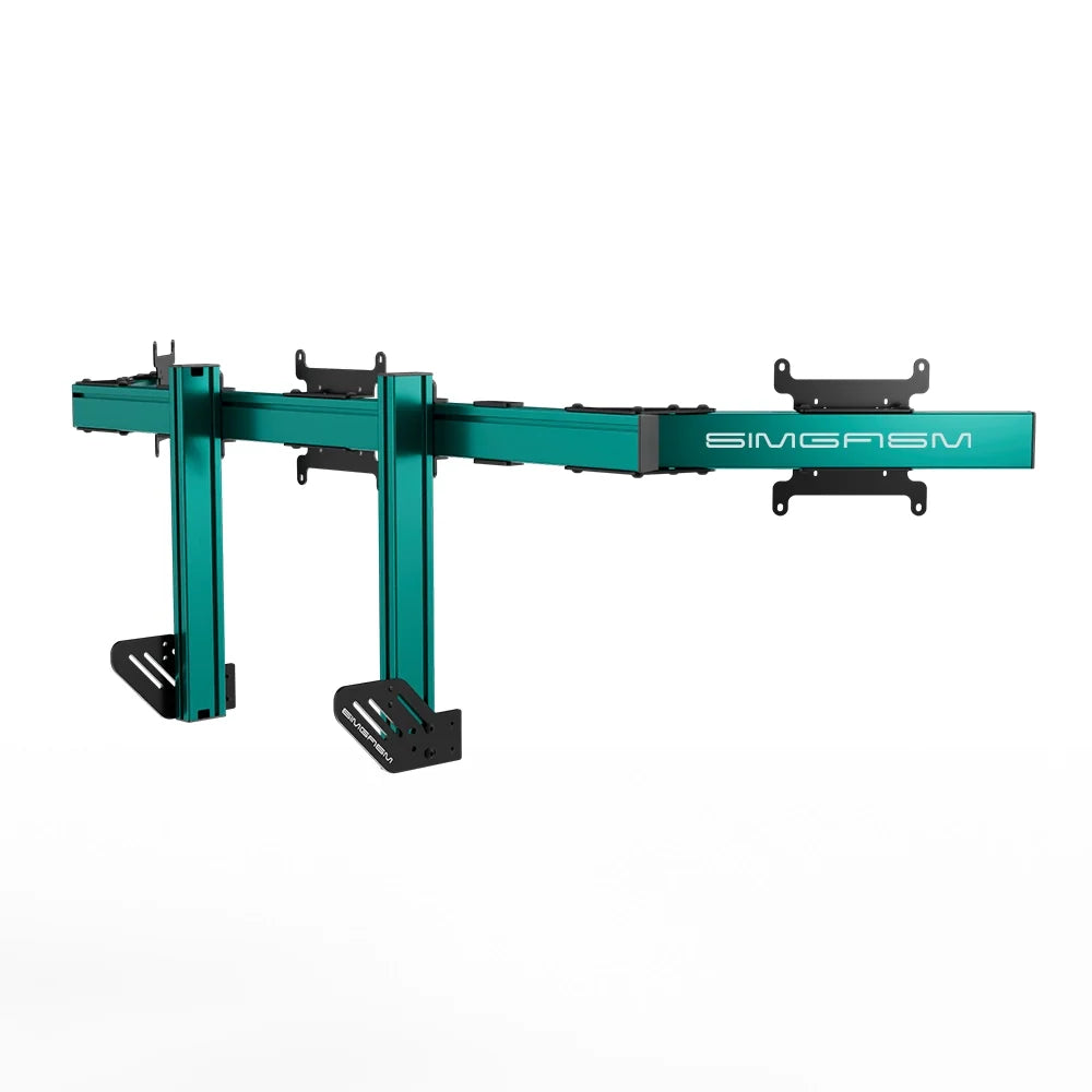 SIMGASM | Apex Integrated Triple Monitor Stand VESA 75/200 - Green