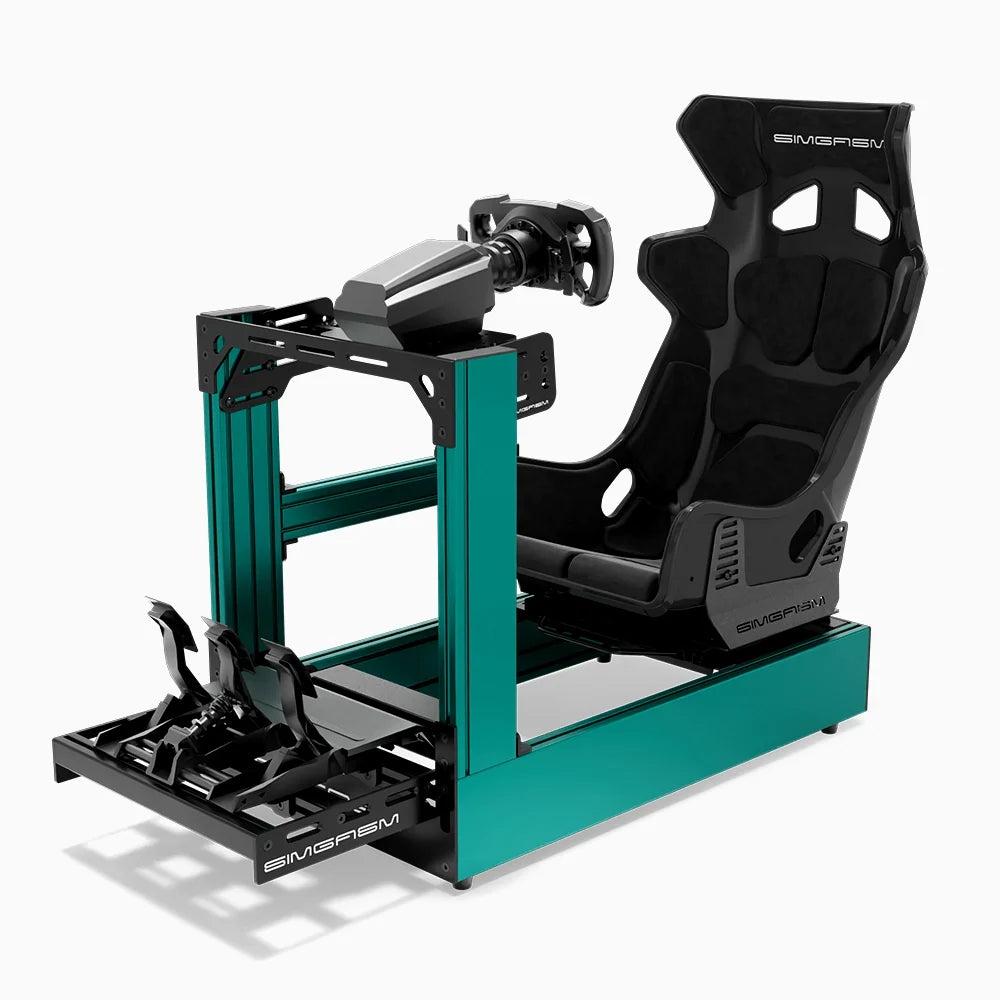 SIMGASM | Pro Aluminum Sim Racing Cockpit - Green
