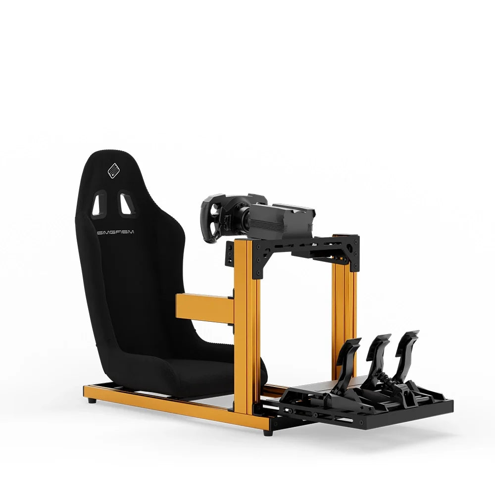 SIMGASM | Hobby Aluminum Sim Racing Cockpit - Orange