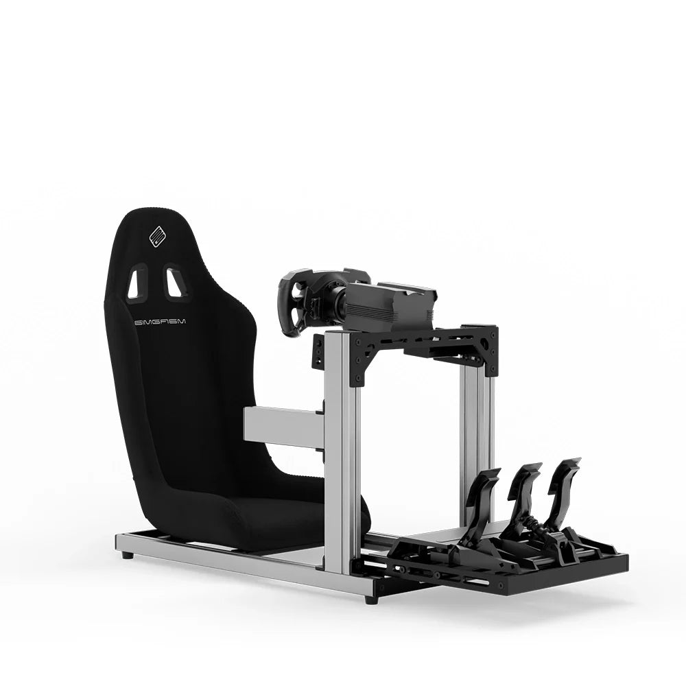 SIMGASM | Hobby Aluminum Sim Racing Cockpit - Silver