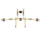 SIMGASM | Core Integrated Quad Monitor Stand VESA 75/100 - Gold