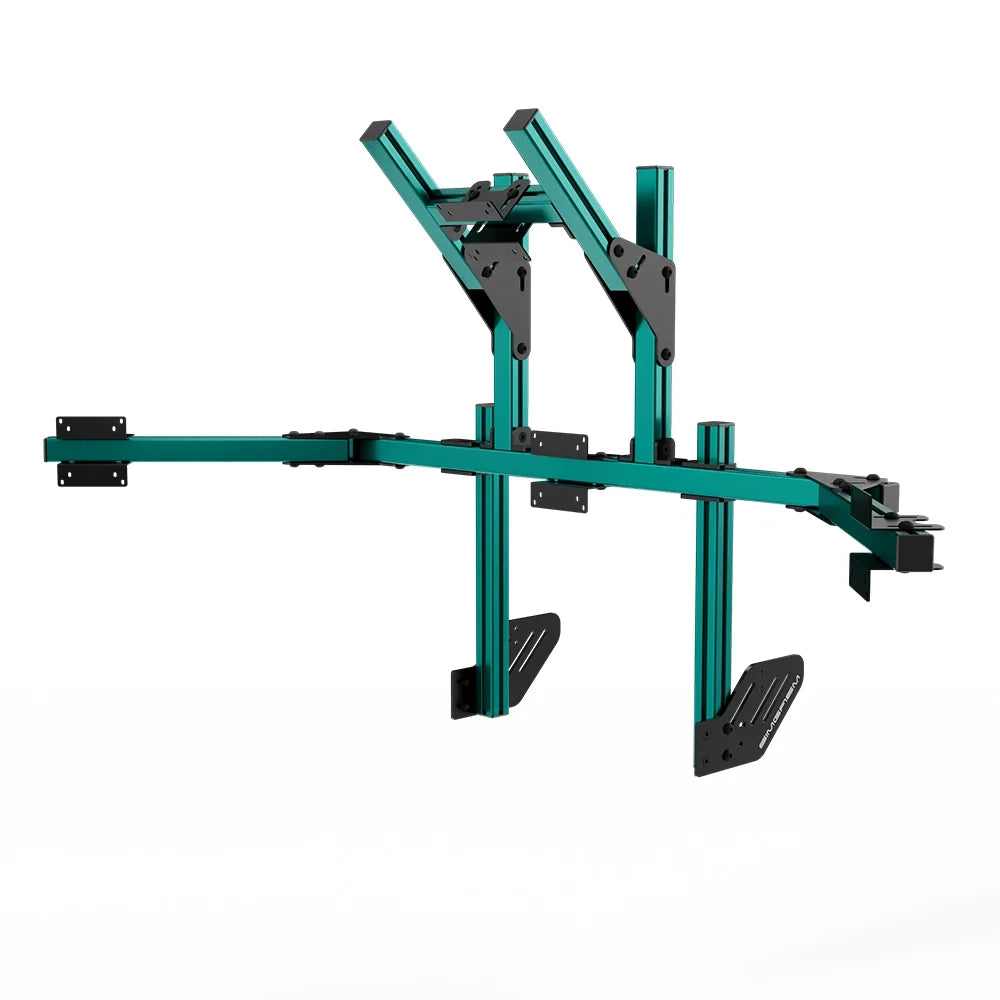 SIMGASM | Core Integrated Quad Monitor Stand VESA 75/100 - Green