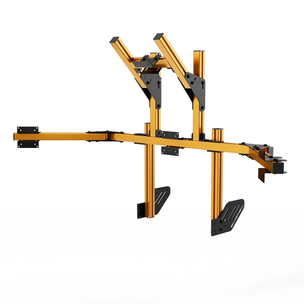 SIMGASM | Core Integrated Quad Monitor Stand VESA 75/100 - Orange