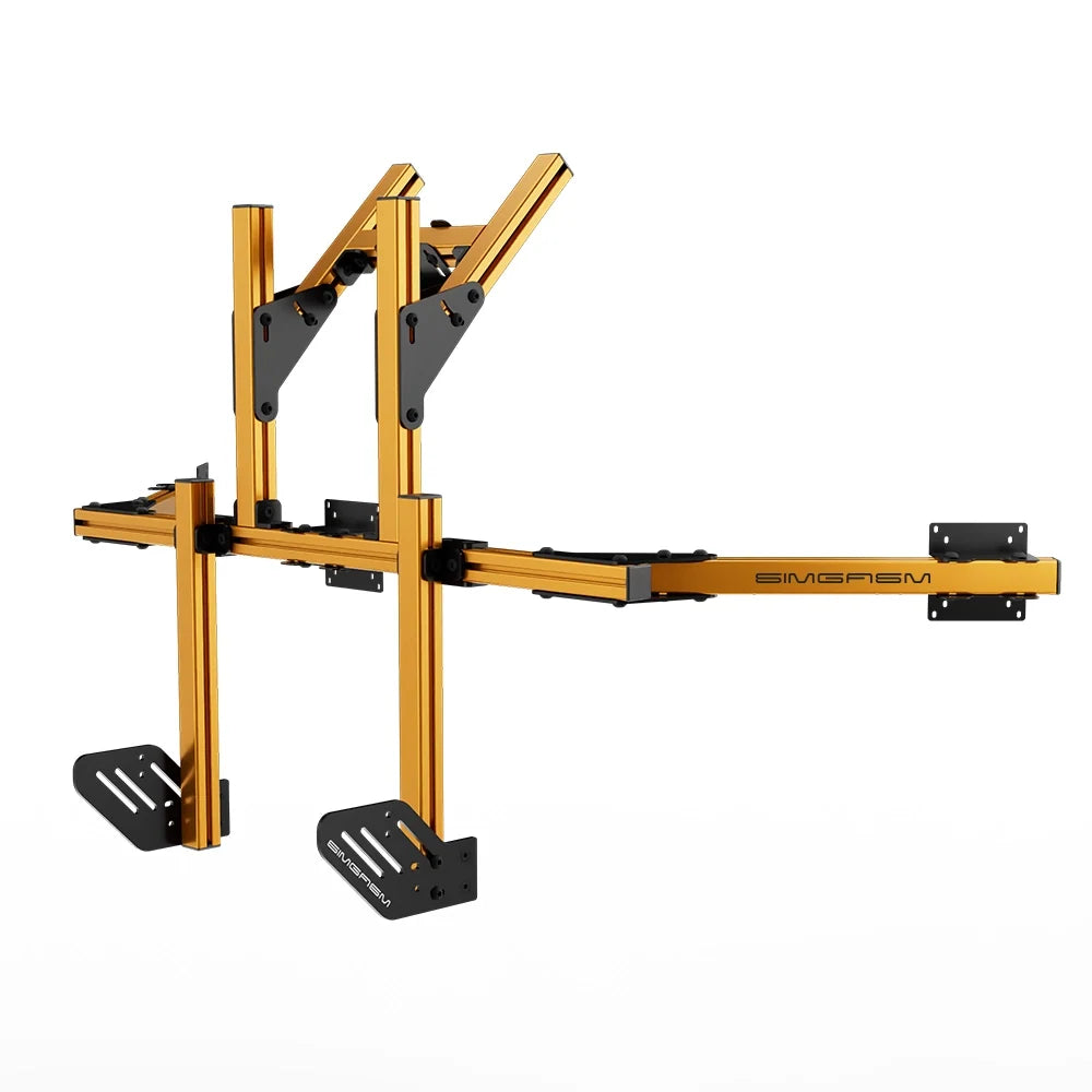SIMGASM | Core Integrated Quad Monitor Stand VESA 75/100 - Orange
