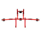 SIMGASM | Core Integrated Quad Monitor Stand VESA 75/100 - Red