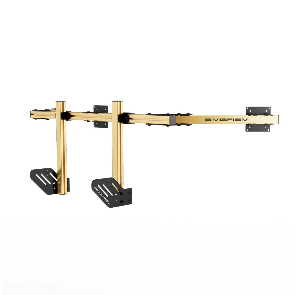 SIMGASM | Core Integrated Triple Monitor Stand VESA 75/100 - Gold