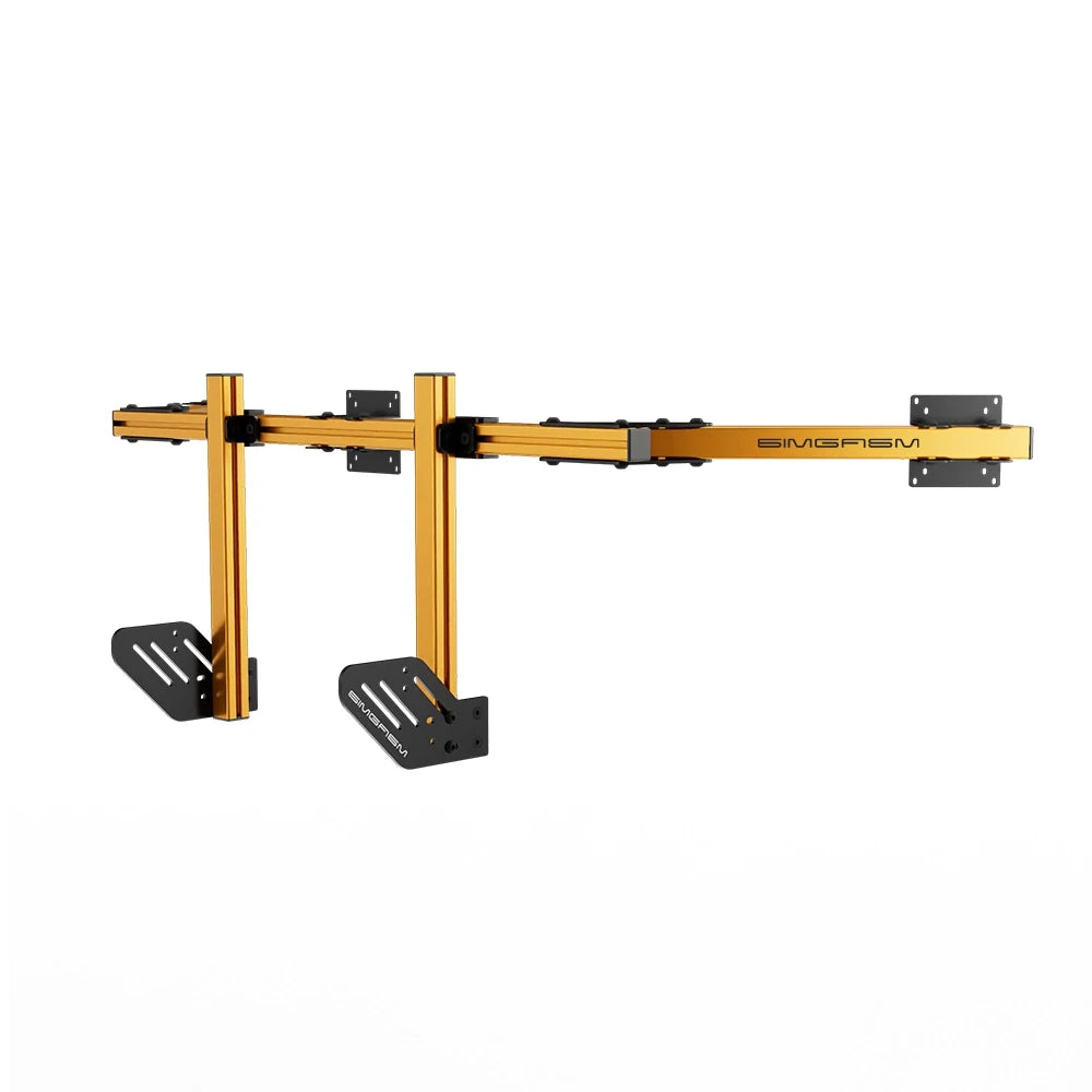 SIMGASM | Core Integrated Triple Monitor Stand VESA 75/100 - Orange