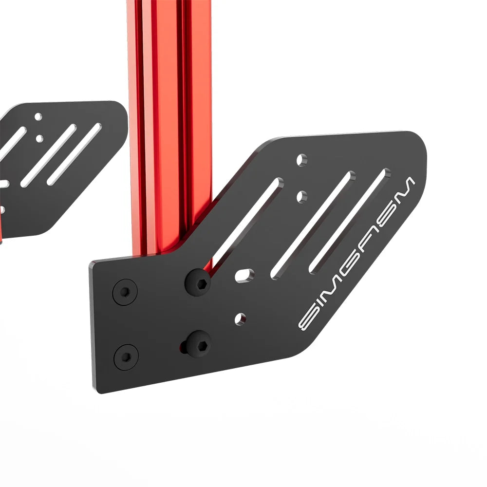 SIMGASM | Core Integrated Triple Monitor Stand VESA 75/100 - Red