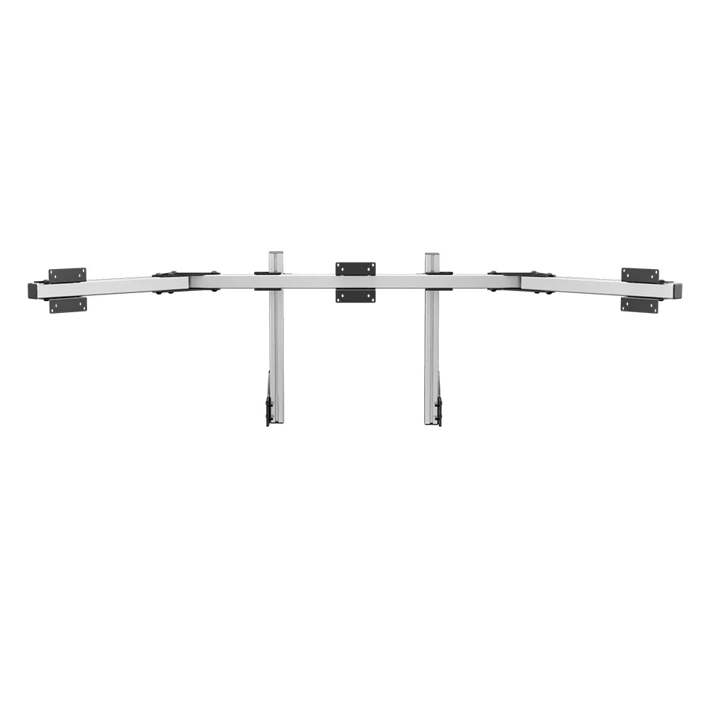 SIMGASM | Core Integrated Triple Monitor Stand VESA 75/100 - Silver