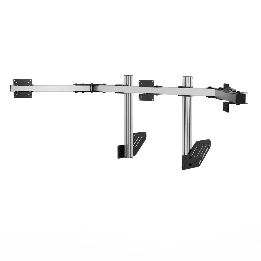 SIMGASM | Core Integrated Triple Monitor Stand VESA 75/100 - Silver