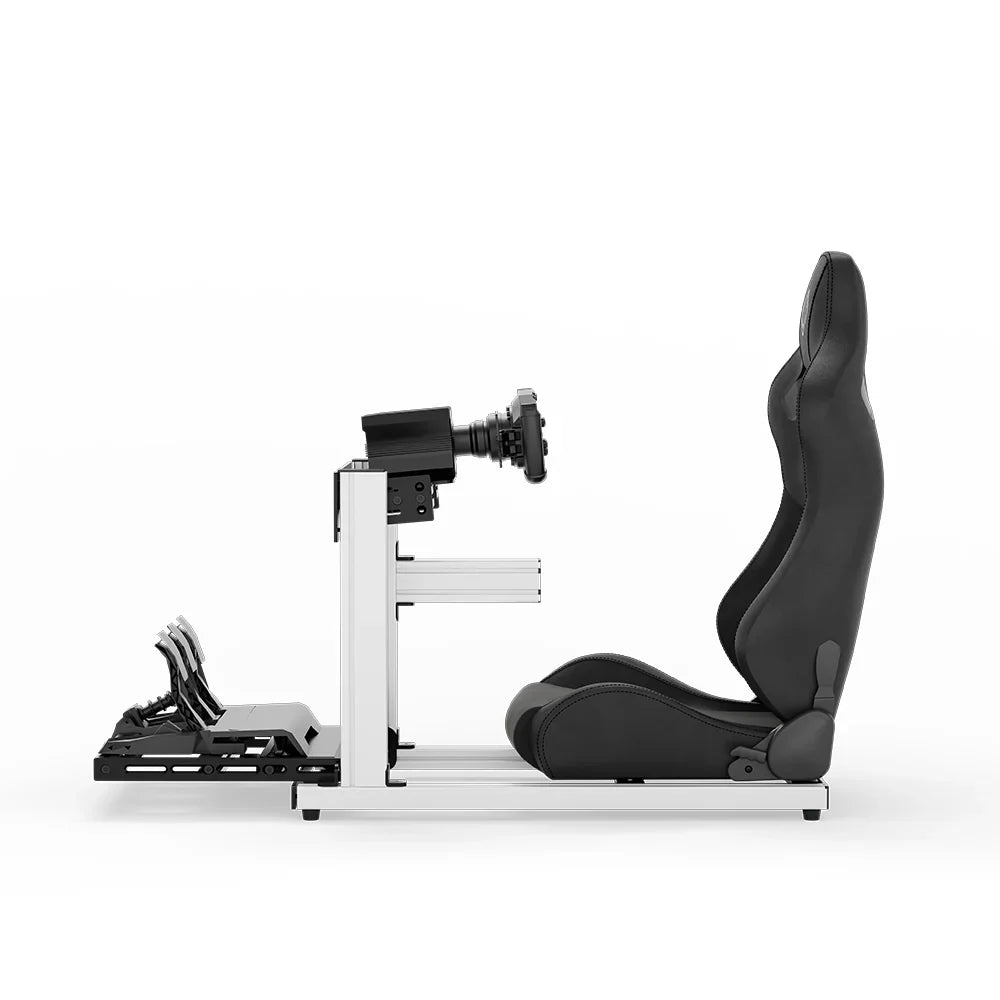SIMGASM | Hobby Aluminum Sim Racing Cockpit - White
