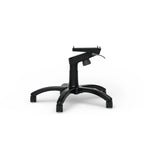 Low side view of the black SIMGASM office-chair base with five caster legs