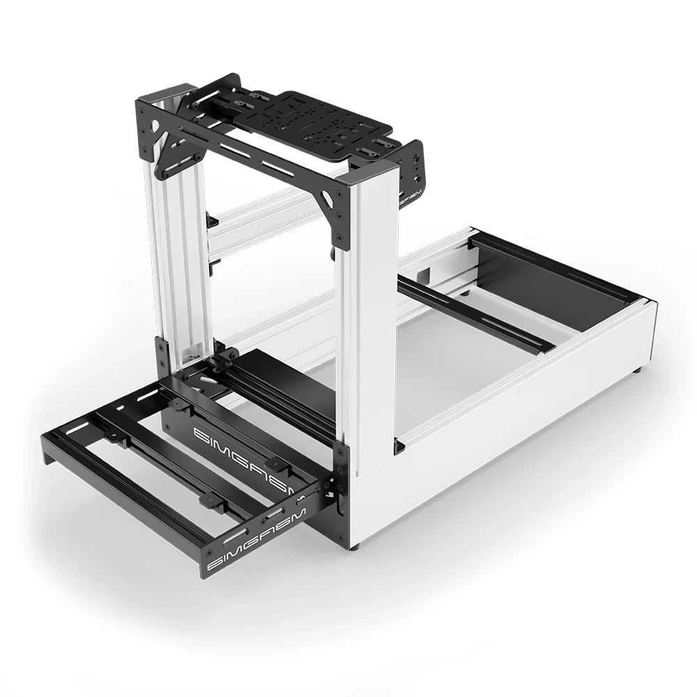SIMGASM | Pro Aluminum Sim Racing Cockpit - White