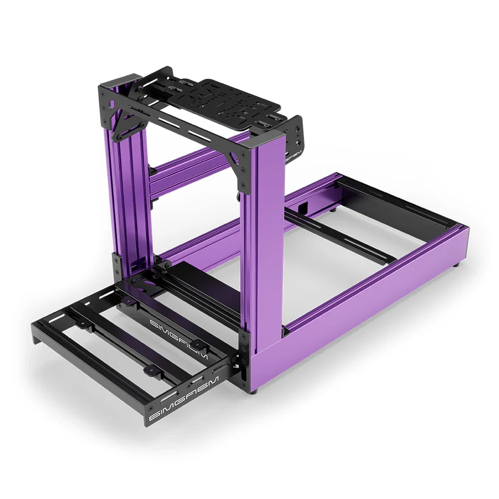 SIMGASM | Sport Aluminum Sim Racing Cockpit - Purple